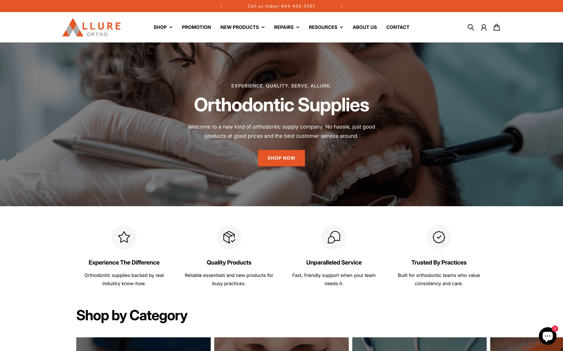 allureortho.com project screenshot
