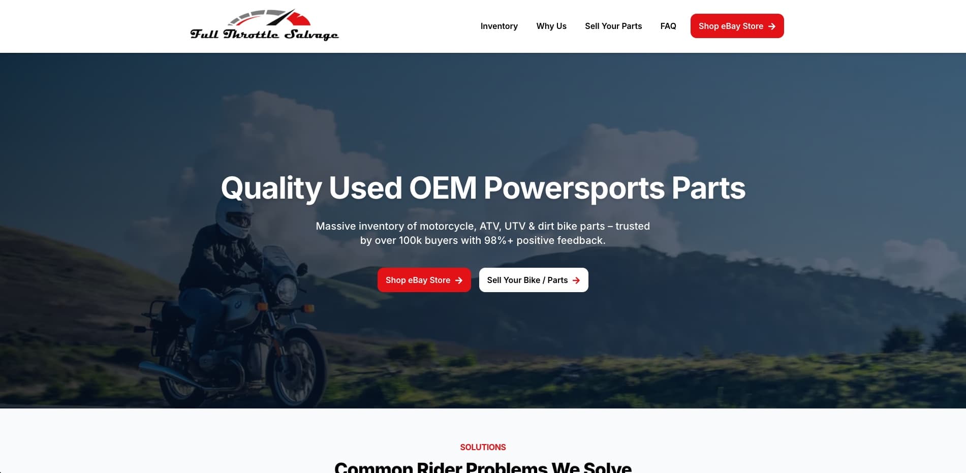 fullthrottlesalvage.com project screenshot