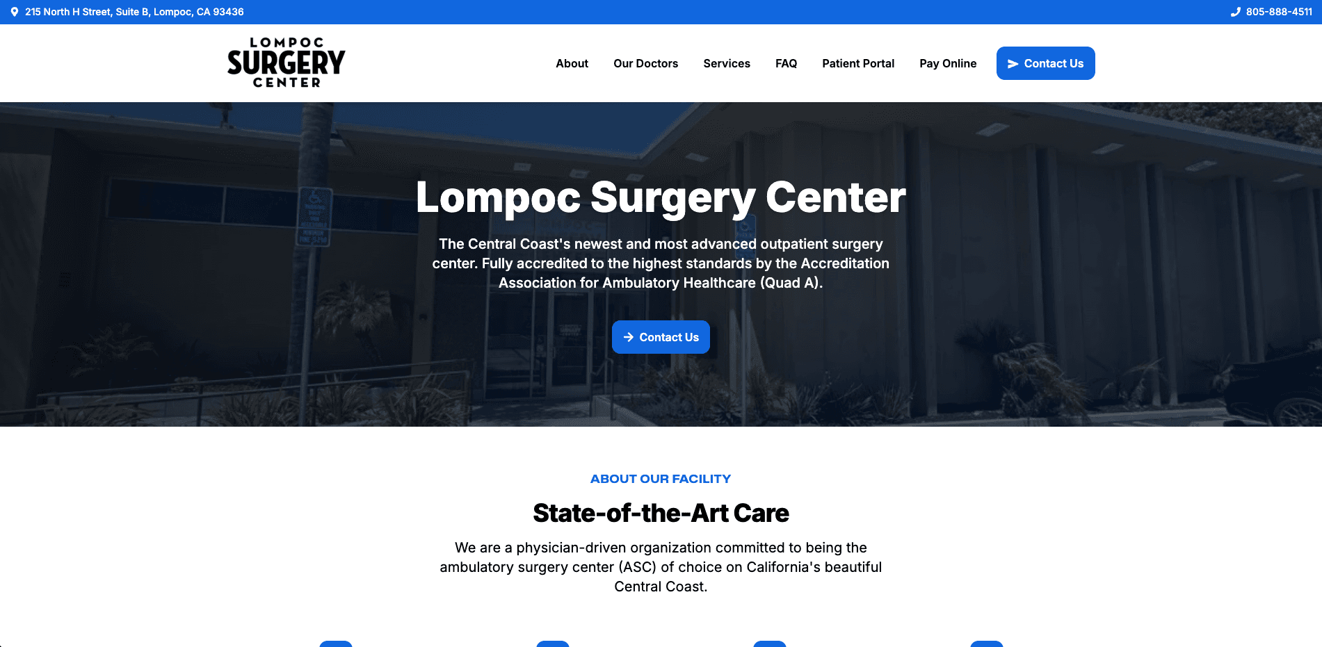 lompocsurgerycenter.com project screenshot