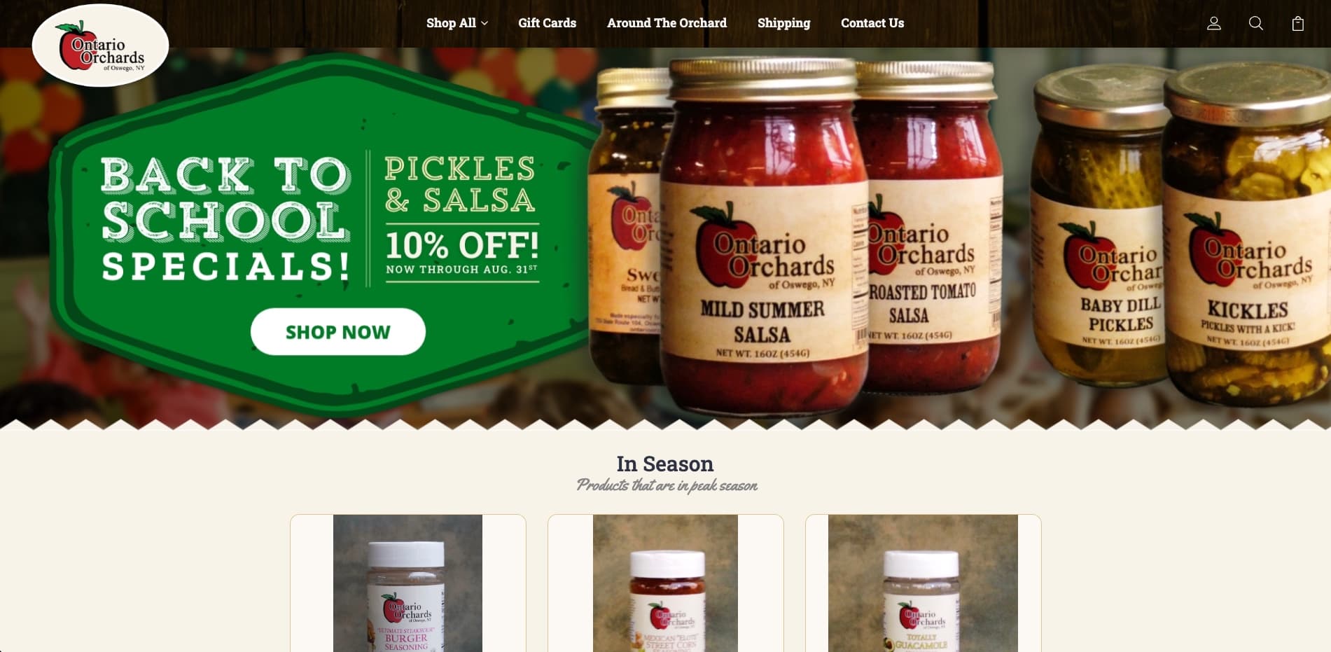 ontarioorchards.com project screenshot