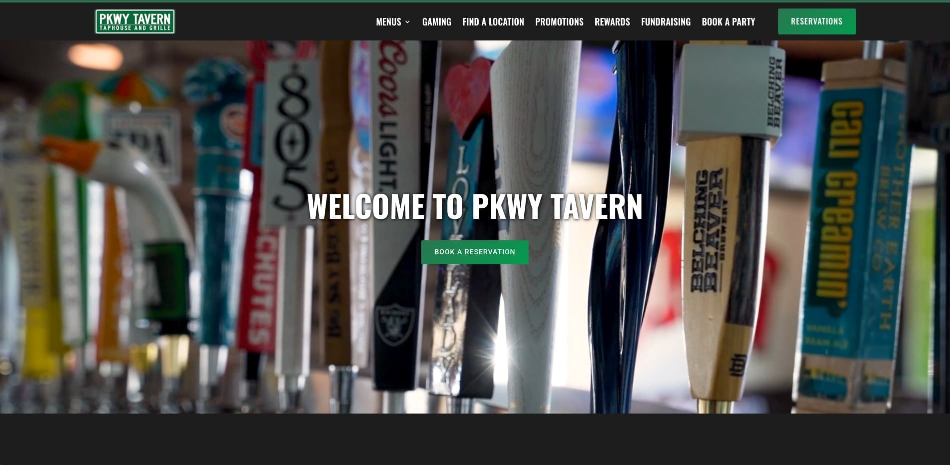 pkwytavern.com project screenshot